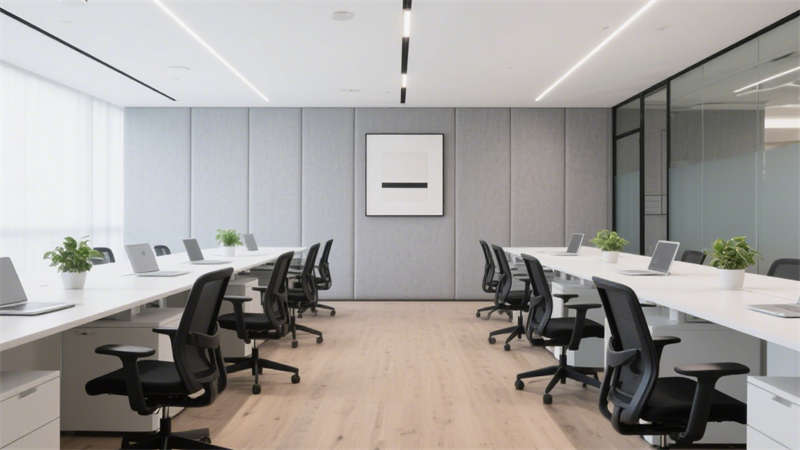 合肥1500平辦公室裝修，打造極簡質(zhì)感與高效協(xié)作空間