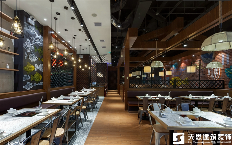 合肥火鍋店設(shè)計(jì)裝修應(yīng)該注意的事項(xiàng)，火鍋店效果圖，火鍋店裝飾設(shè)計(jì)，火鍋店設(shè)計(jì)